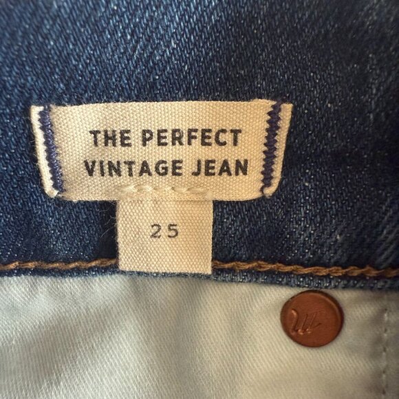 Madewell | The Highest-Rise Perfect Vintage Jean in Longisle Wash Size 25 NWOT - Picture 11 of 13